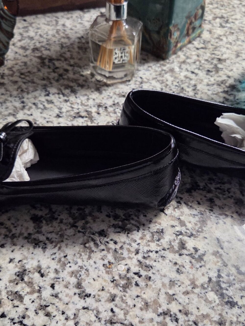 Prada Black Patent Loafers • Made in Italy • Size 38.5 - Picture 5 of 6